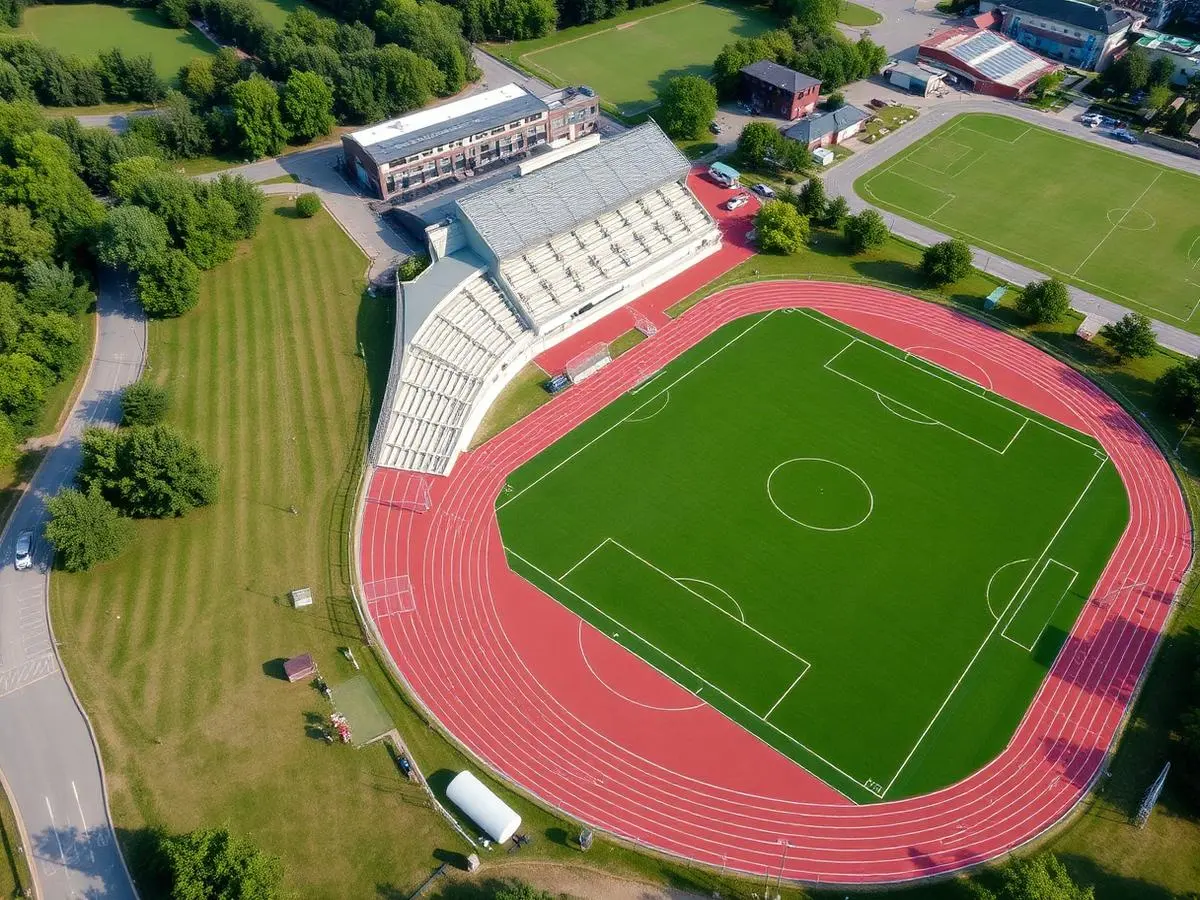 Športový areál s atletickou dráhou